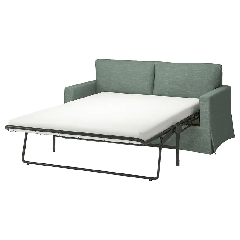 IKEA HYLTARP ХЮЛЬТАРП, чохол для 2-місного дивана-ліжка, Хемместа сіро-зелена 705.662.88 фото №1