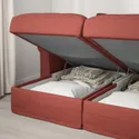 IKEA GRÖNLID ГРЕНЛІД, 4-місний диван із кушетками, ЛЬЙУНГЕН світло-червоний 094.089.81 фото thumb №4