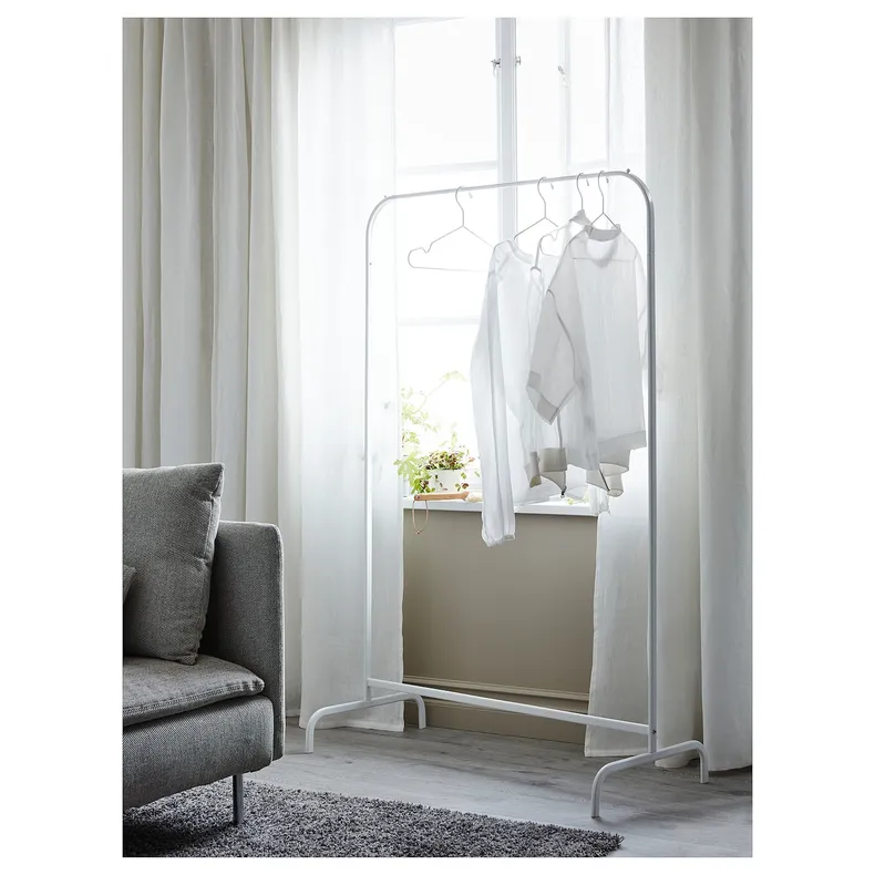 IKEA MULIG МУЛІГ, штанга для одягу, білий, 99x152 см 601.794.34 фото №4