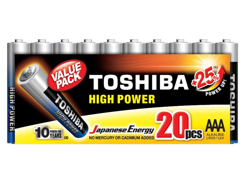 BRW Toshiba, Лужні батарейки AAA LR03 079460 фото №1