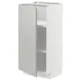IKEA METOD МЕТОД, напольный шкаф с полками, белый / светло-серый, 40x37 см 695.383.81 фото