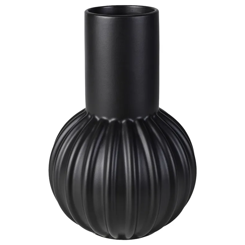 IKEA SKOGSTUNDRA СКОГСТУНДРА, ваза, черный, 27 см 705.550.96 фото №1