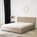 Ліжко двоспальне оксамитове MEBEL ELITE INEZ Velvet, 160x200 см, бежевий фото thumb №7