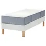 IKEA LYNGÖR ЛИНГЁР, тахта, Vågstranda medium hard / light blue white, 90x200 см 595.540.84 фото