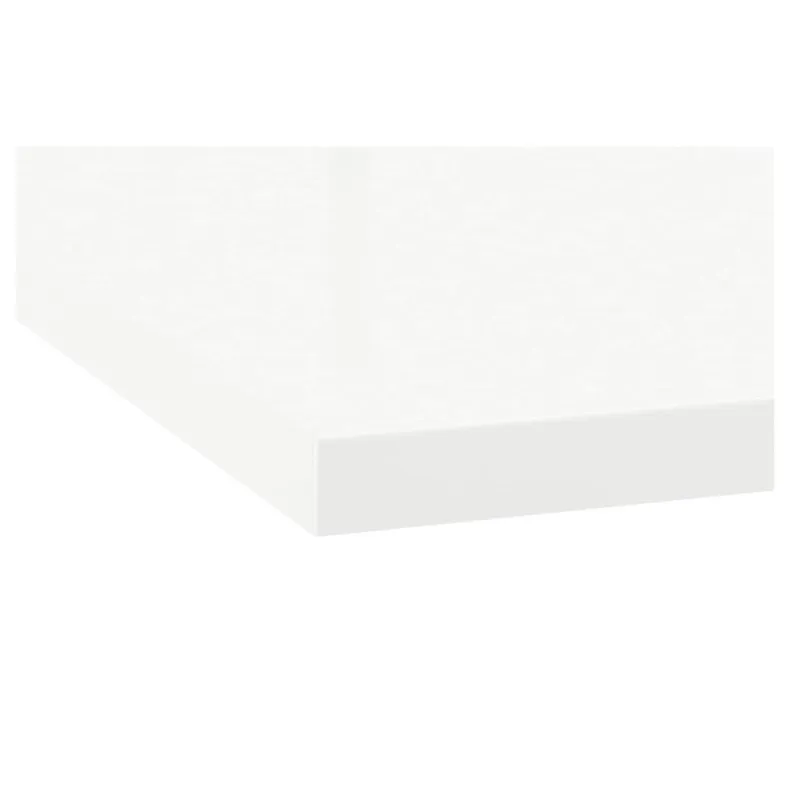 IKEA EKBACKEN ЭКБАККЕН, столешница под заказ, белый глянец / ламинат, 30-45x2,8 см 303.454.54 фото №2