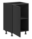 BRW Sole L6 базовый шкаф для кухни 50 см левый черный матовый, черный/черный матовый FM_D_50/82_L-CA/CAM фото thumb №3