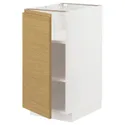 IKEA METOD МЕТОД, підлогова шафа з полицями, білий / Voxtorp імітація. дуб, 40x60 см 095.389.11 фото thumb №1