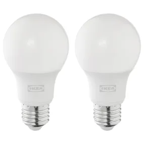 IKEA SOLHETTA СОЛЬХЕТТА, LED лампа E27 806 лм, може бути потемнілим / опалово-біла куля 204.986.40 фото