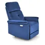 Кресло с функцией электрического разложения и гнездом USB HALMAR SEMIR, темно-синий фото