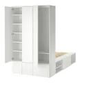 IKEA PLATSA ПЛАТСА, каркас ліжка 10 дверцят, білий, 143x244x223 см 293.365.54 фото thumb №2