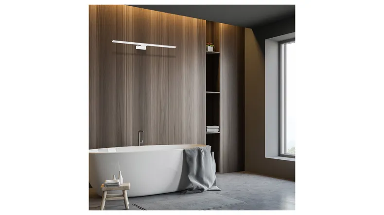 BRW Светильник настенный металлический для ванной комнаты Shine LED белый 086747 фото №4