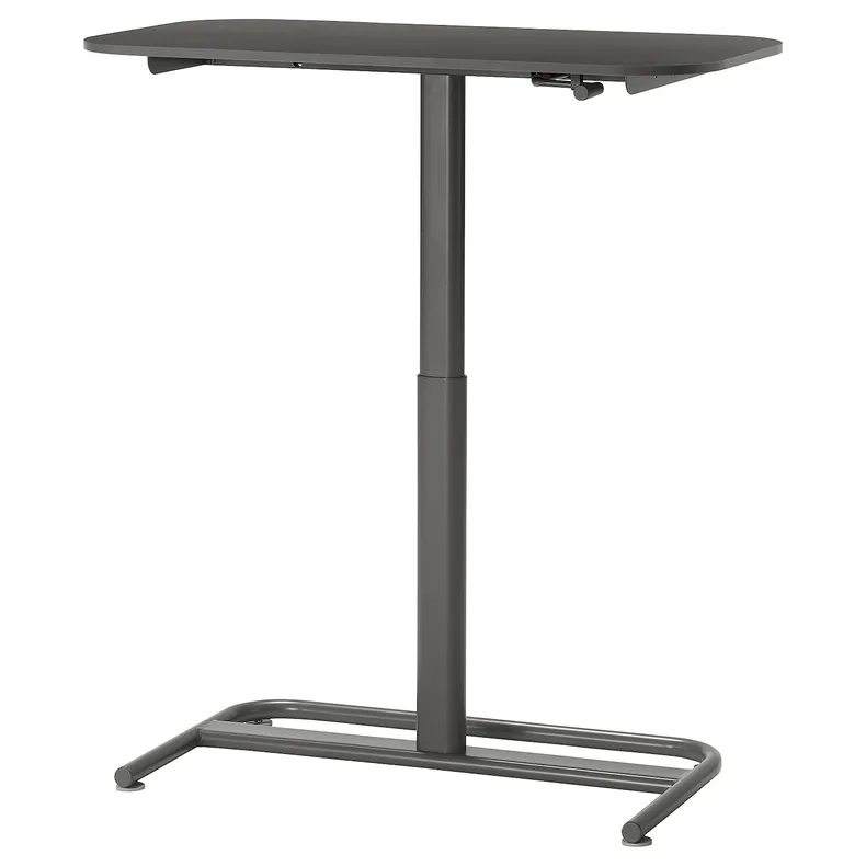 IKEA SEGRARE СЕГРАРЕ, стіл регульований, темно-сірий, 110x60 см 405.347.03 фото №1