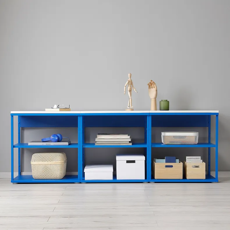 IKEA PLATSA ПЛАТСА, открытый стеллаж, голубой, 180x42x63 см 395.217.25 фото №2