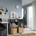 IKEA VIHALS ВІХАЛЬС, стелаж 4 полиці, темно-сірий, 95x37x90 см 305.429.11 фото thumb №2