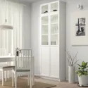 IKEA BILLY БИЛЛИ, стеллаж с верхними полками / дверьми, белый, 80x30x237 см 292.873.46 фото thumb №2