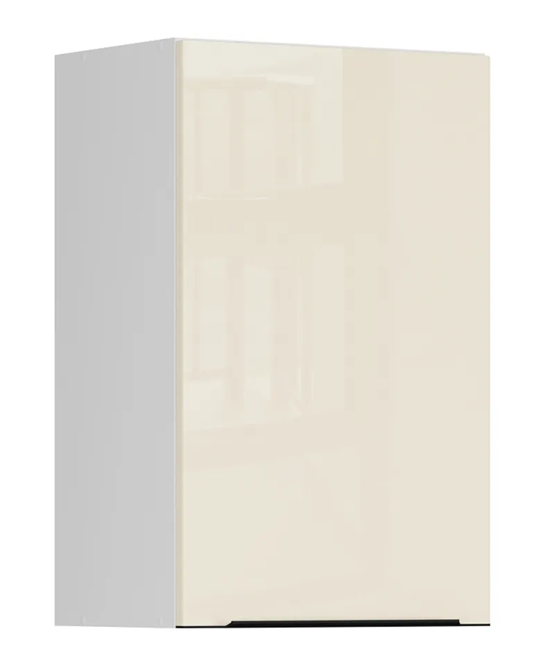 BRW Верхний кухонный шкаф Sole L6 45 см левый магнолия жемчуг, альпийский белый/жемчуг магнолии FM_G_45/72_L-BAL/MAPE фото №2
