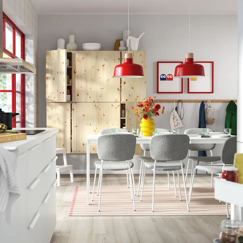 IKEA VIHALS, розкладний стіл, білий, 120/180x74 см 205.897.77 фото №5