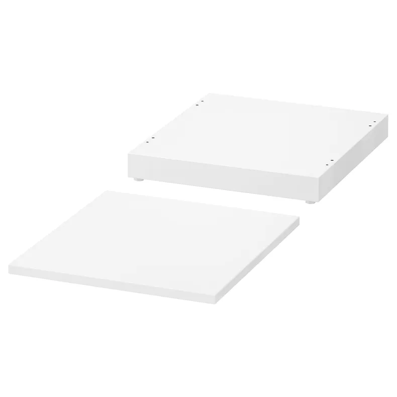 IKEA NORDLI НОРДЛІ, верхня частина і цоколь, білий, 40x47 см 503.834.83 фото №1