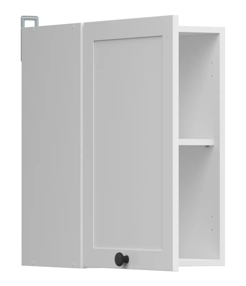BRW Верхний кухонный шкаф Junona Line 40 см левый/правый белый, белый G1D/40/57_LP-BI/BI фото №4