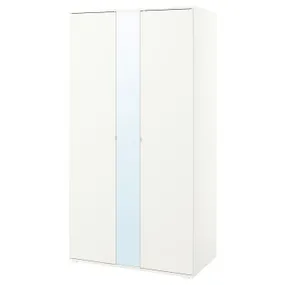IKEA VIHALS ВІХАЛЬС, гардероб із 2 дверцятами, білий, 105x57x200 см 604.832.55 фото