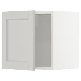 IKEA METOD МЕТОД, навісна шафа, білий / світло-сірий Lerhyttan, 40x40 см 194.657.49 фото
