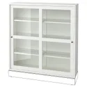 IKEA HAVSTA ХАВСТА, шафа зі скляними дверцятами, білий, 121x35x123 см 005.292.56 фото thumb №1