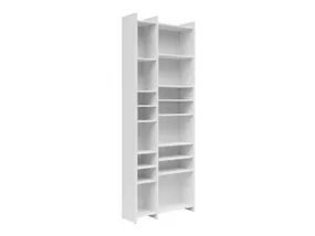 BRW Высокий книжный шкаф Benny 80 см открытый белый, белый REG/226/80-BI фото