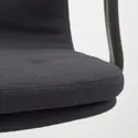 IKEA MULLFJÄLLET МУЛЛЬФЙЕЛЛЕТ, крісло для конференцій на коліщатах, Нагген темно-сірий 193.998.15 фото thumb №5