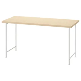IKEA MITTCIRKEL МІТТЦІРКЕЛЬ / SPÄND СПЕНД, письмовий стіл, Ефект живої сосни/білизни, 140x60 см 495.690.00 фото