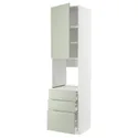 IKEA METOD МЕТОД / MAXIMERA МАКСІМЕРА, висока шафа д / духов з дверц / 3 шухл, білий / Стенсунд світло-зелений, 60x60x240 см 694.864.81 фото thumb №1