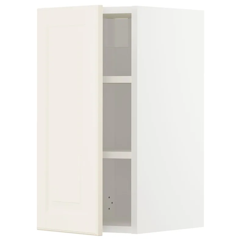 IKEA METOD МЕТОД, навесной шкаф с полками, белый / бодбинские сливки, 30x60 см 094.647.69 фото №1