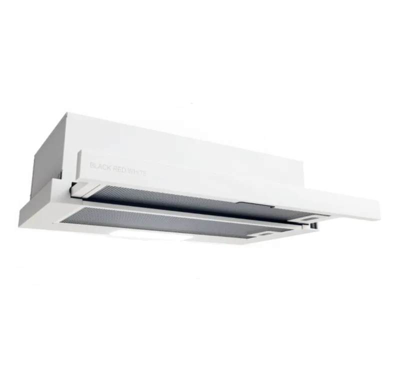 BRW Верхний кухонный шкаф Sole 60 см с вытяжкой правый светло-серый глянец, альпийский белый/светло-серый глянец FH_GOO_60/68_P_FL_BRW-BAL/XRAL7047/BI фото №4