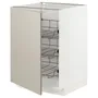 IKEA METOD МЕТОД, напольный шкаф / проволочные корзины, белый / Стенсунд бежевый, 60x60 см 094.695.83 фото