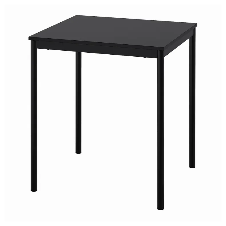 IKEA SANDSBERG САНДСБЕРГ, стіл, чорний, 67x67 см 594.204.00 фото №1