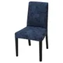 IKEA BERGMUND БЕРГМУНД, стілець, чорний / КВІЛЛЬСФОРС темно-синій / синій 894.186.98 фото