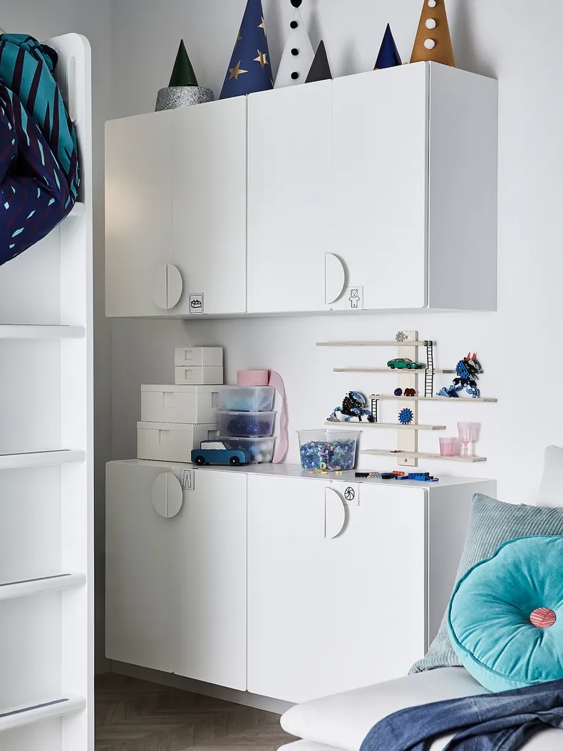 IKEA SMÅSTAD СМОСТАД, навесной шкаф, белый с 1 полкой, 60x32x60 см 393.884.44 фото №5
