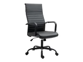 BRW Офисное кресло Vital из экокожи черного цвета OBR-VITAL_CZARNY фото