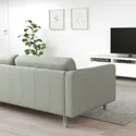 IKEA LANDSKRONA ЛАНДСКРУНА, 2-местный диван, Светло-зеленый / металлический 492.702.84 фото thumb №3