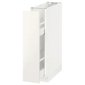 IKEA METOD МЕТОД, підлог шафа / висувна внутрішн секція, білий / ВЕДДІНГЕ білий, 20x60 см 091.648.79 фото