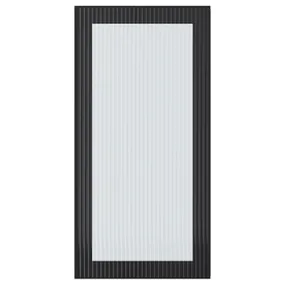 IKEA HEJSTA ХЕЙСТА, скляні дверцята, антрацит / рифлене скло, 40x80 см 805.266.40 фото