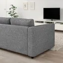 IKEA VIMLE ВИМЛЕ, 2-местный диван, Lejde серо-черный 394.344.03 фото thumb №2