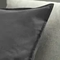 IKEA GURLI ГУРЛІ, чохол на подушку, темно-сірий, 50x50 см 004.746.97 фото thumb №4