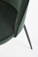 Кухонный стул бархатный HALMAR K314 Velvet, темно-зеленый фото thumb №4