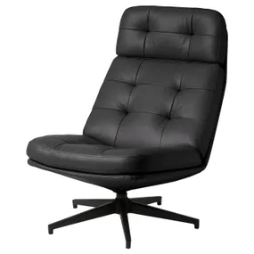 IKEA HAVBERG ХАВБЕРГ, крісло обертове, ГРАНН / БОМСТАД чорний 905.151.08 фото