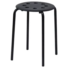 IKEA MARIUS МАРІУС, табурет, чорний, 45 см 101.356.59 фото