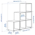 IKEA EKET ЭКЕТ, комбинация шкафов с ножками, темно-серый / зеленый, 105x35x107 см 995.218.45 фото thumb №3