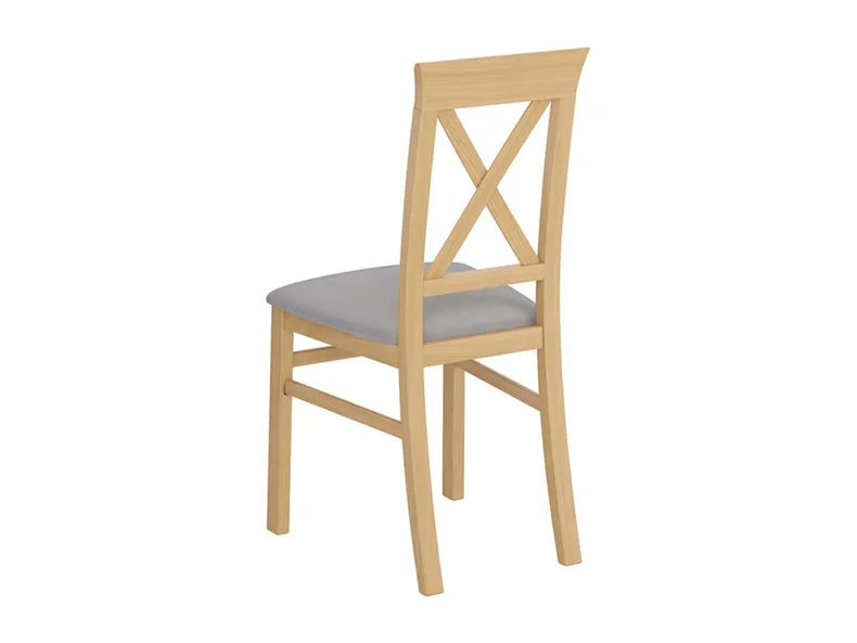 BRW Велюрове крісло Alla 3 сірий / натуральний дуб, Inari 91 сірий / дуб натуральний TXK_ALLA_3-TX099-1-INARI_91_GREY фото №4