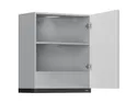 Кухонный шкаф BRW Top Line 60 см с вытяжкой правый серый глянец, серый гранола/серый глянец TV_GOO_60/68_P_FL_BRW-SZG/SP/CA фото thumb №3