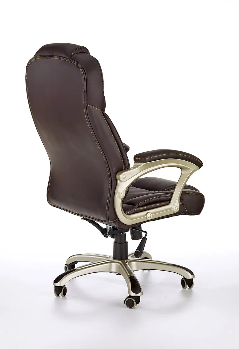 Кресло компьютерное офисное вращающееся HALMAR DESMOND, темно-коричневый фото №5