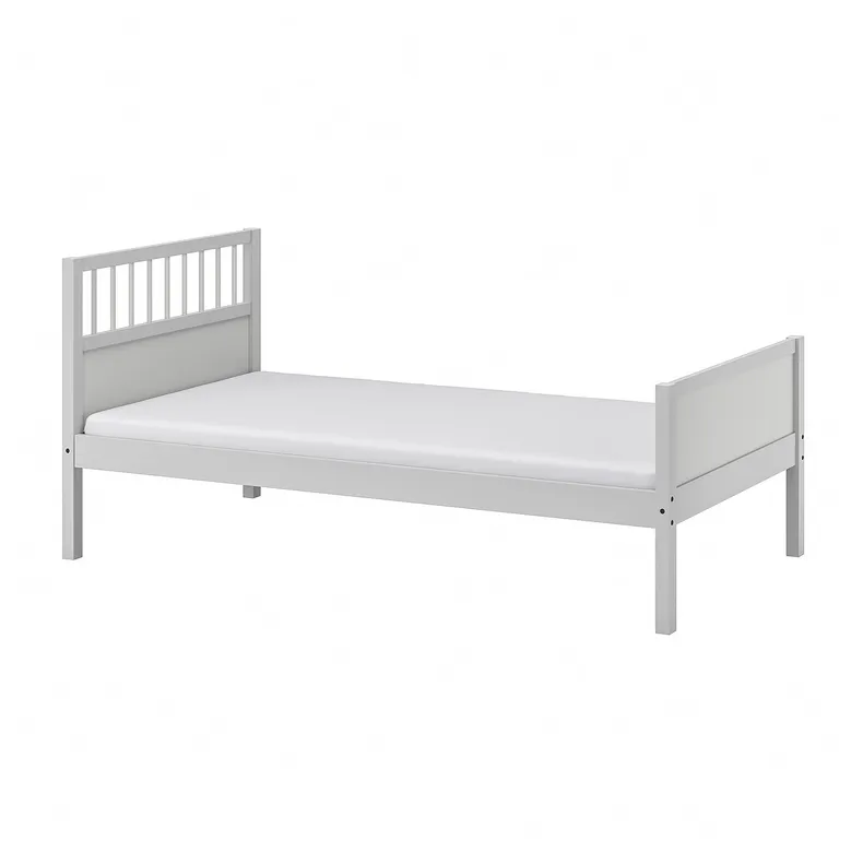 IKEA SMYGA СМЮГА, каркас ліжка, світло-сірий, 90x200 см 604.807.80 фото №1